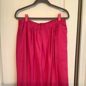 Rose pink skirt
